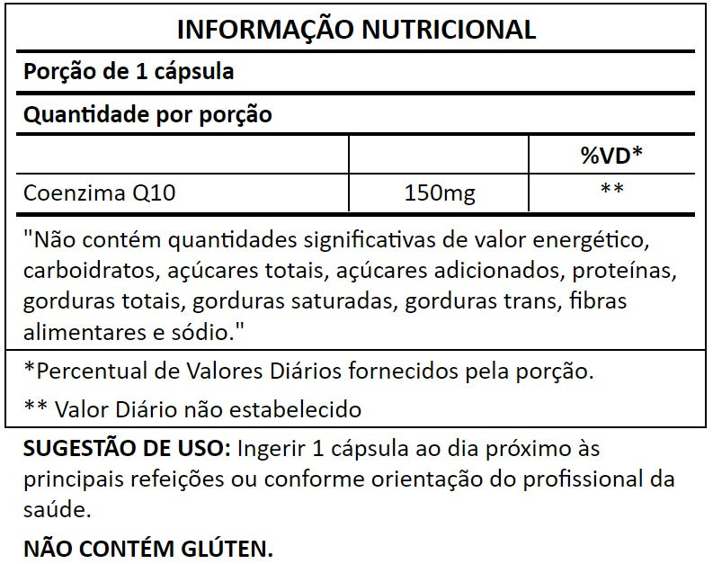 Tabela nutricional
