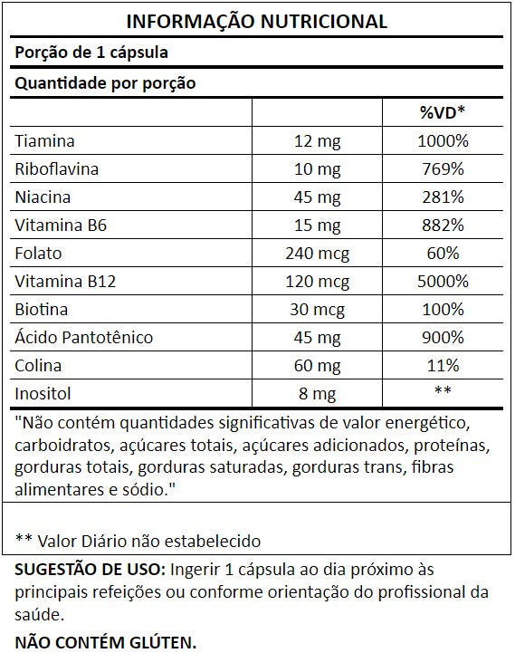 Tabela nutricional