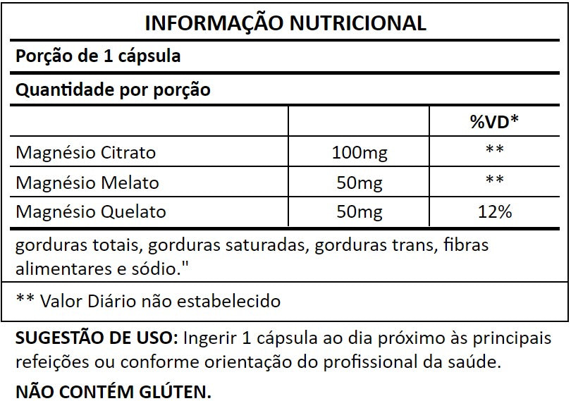 Tabela nutricional