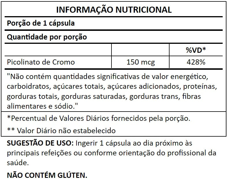 Tabela nutricional
