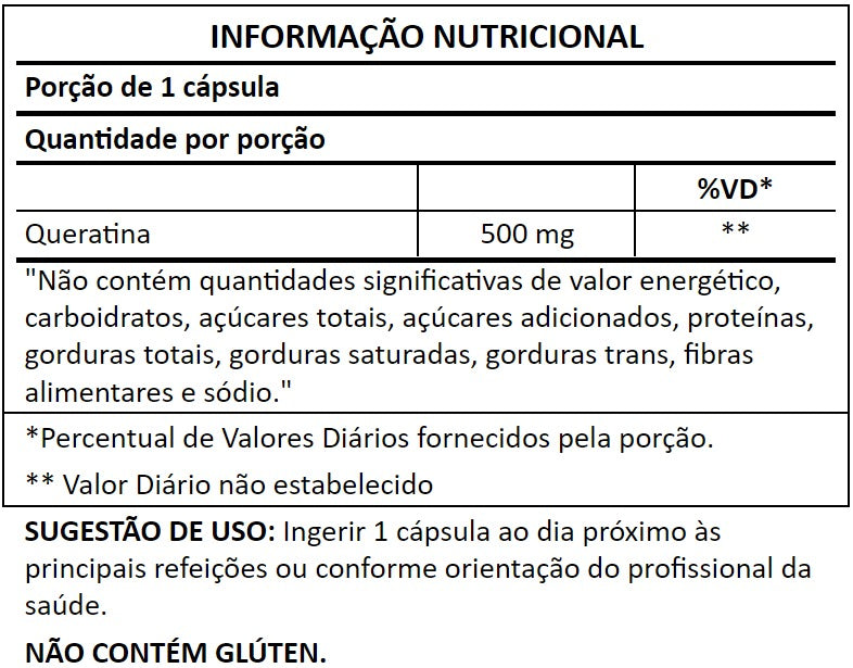 Tabela nutricional